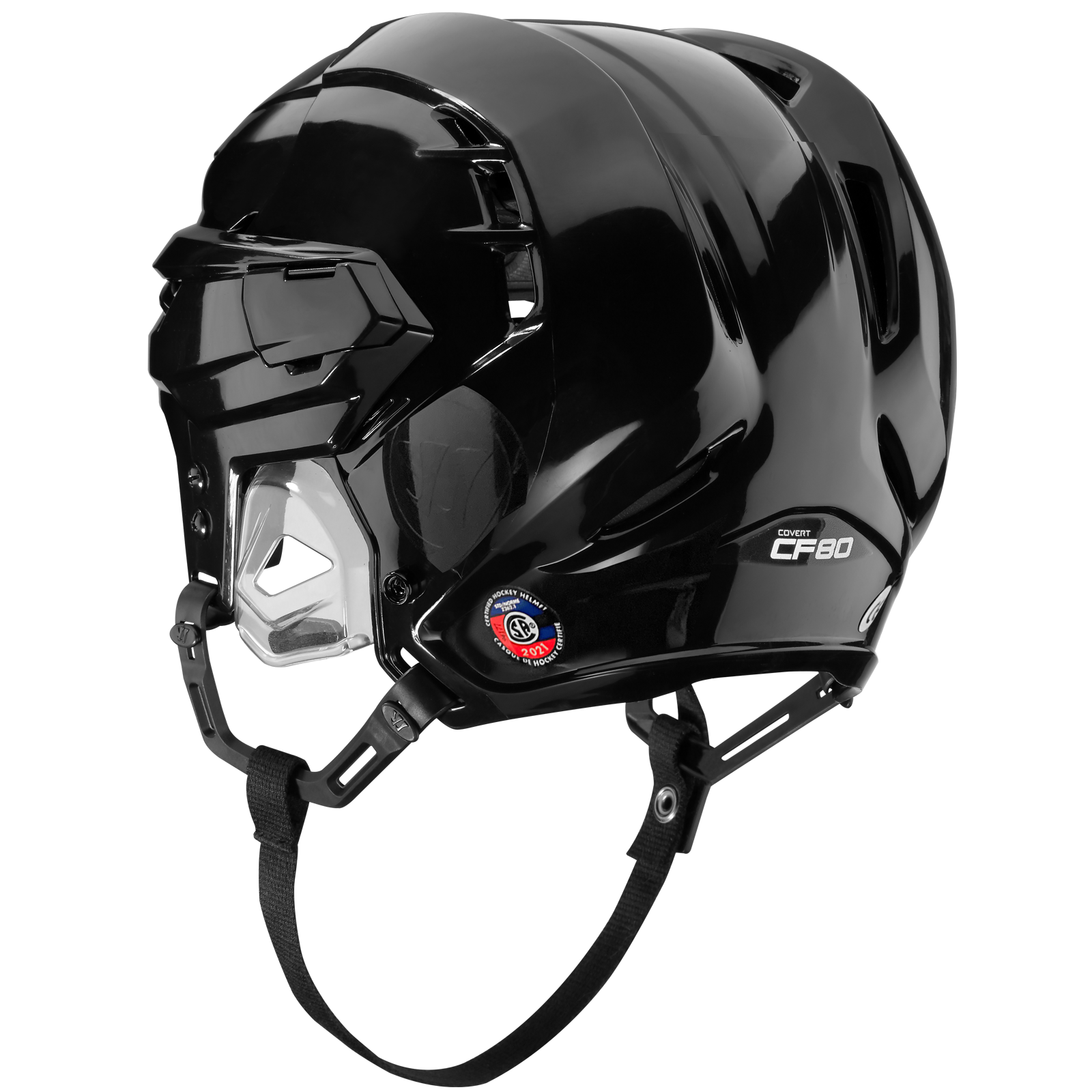 Casque Warrior Covert CF80 noir vue de profil 21