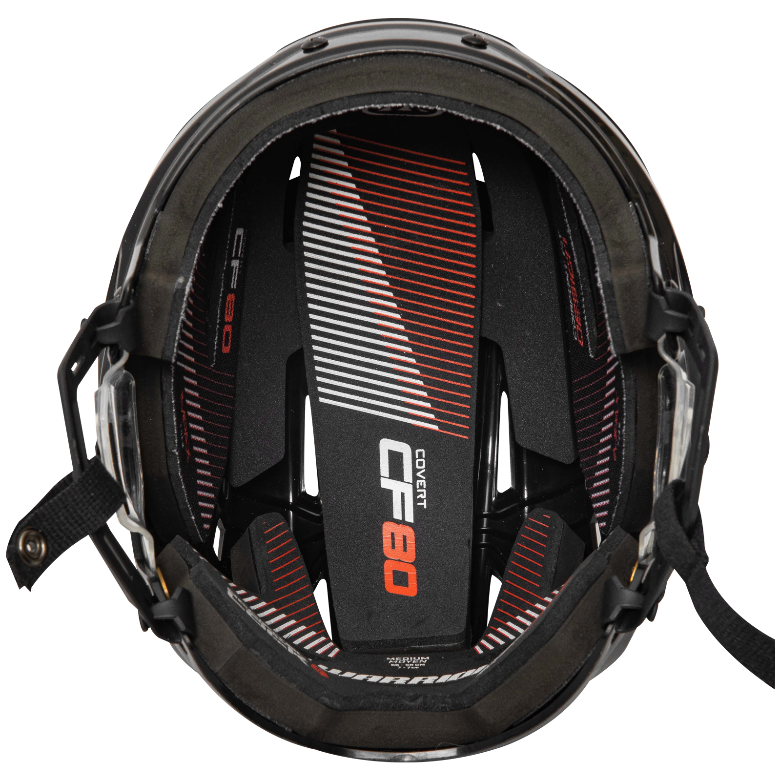 Casque Warrior Covert CF80 noir vue de profil 2 3